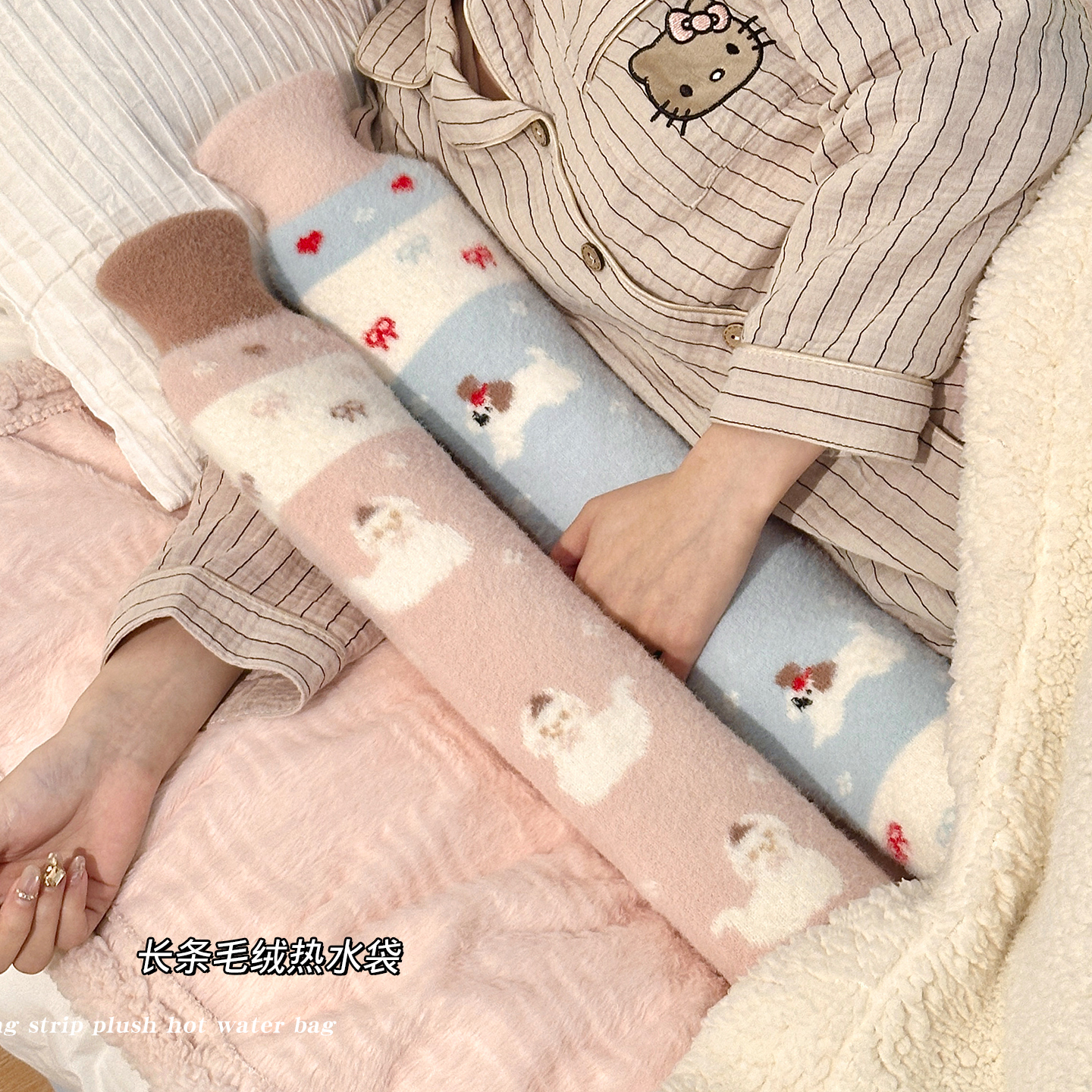 长条热水袋被窝专用注水大号防爆2025新款暖肚子灌水暖水袋暖宝宝