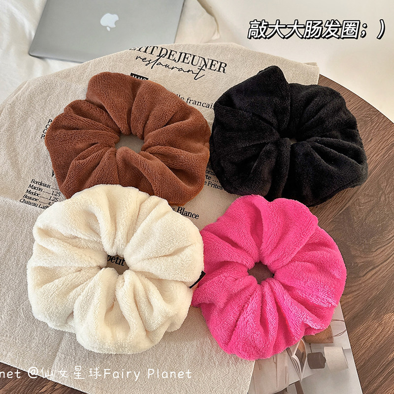 毛巾干发帽大肠发圈女2025超大新款毛绒绒头绳头饰发绳大肠圈发饰,家庭/个人清洁工具,干发帽/一次性干发帽,淘宝优惠券,粉丝福利购,淘宝优惠卷