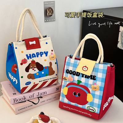 保温饭盒袋便携大容量上班族学生手提包保温加厚铝箔午餐盒便当包