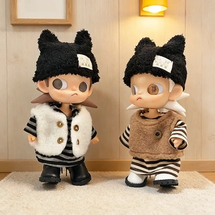 Zsiga向往之处娃衣BJD1/8分20cm可动娃娃嘎子姐娃衣暖绒棕条套装