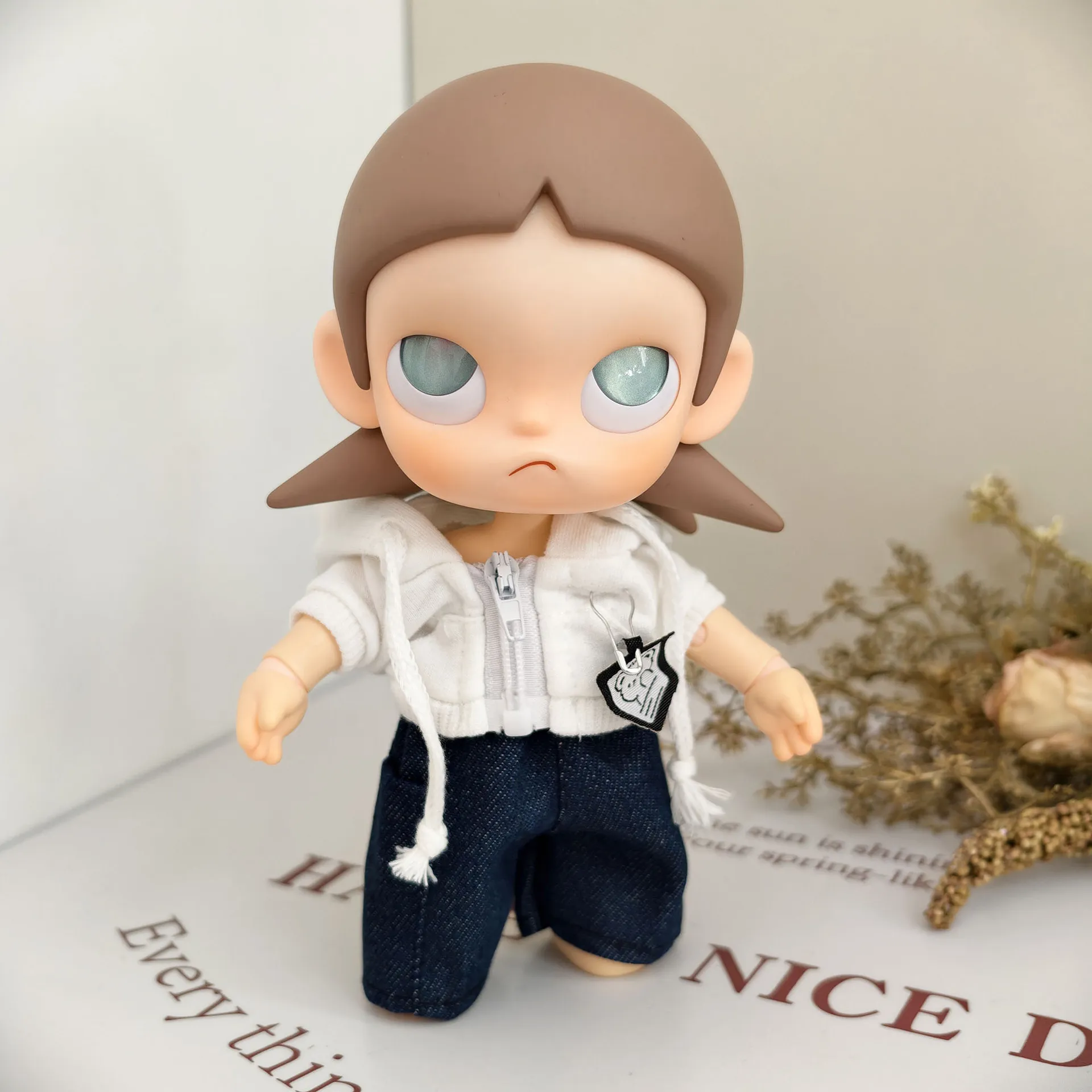 泡泡玛特Zsiga向往之处娃衣BJD1/8分20cm可动娃娃嘎子姐娃衣卫衣