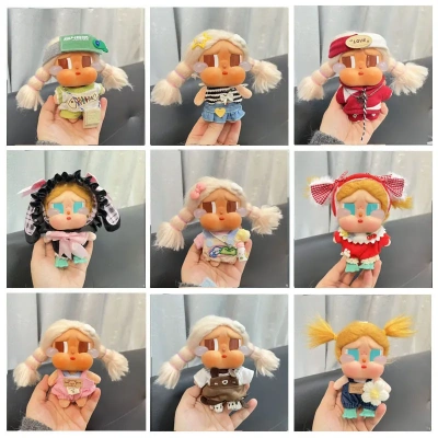 CRYBABY哭娃眼泪工厂搪胶脸毛绒盲盒玩偶衣服青蛙水壶潮流卫衣酷