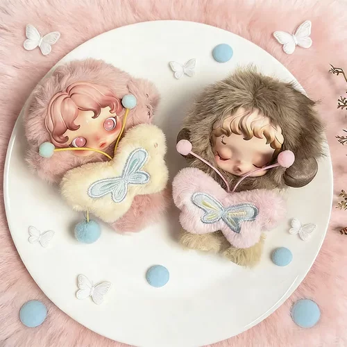 仅售衣服】SP光织园娃衣春日蝴蝶SKULLPANDA搪胶玩偶配饰蝴蝶结仙