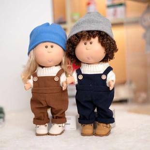 西班牙Mia土豆娃娃衣服帽子背带裤24厘米mia公仔换装毛衣弹力帽女
