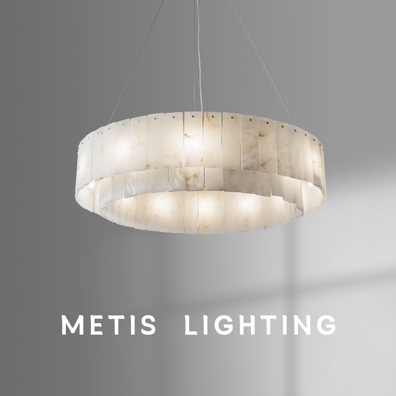 西班牙云石吊灯客厅灯别墅复式楼餐厅卧室书房样板间高端轻奢灯具