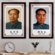毛泽东画像周恩来肖像伟人头像朱德邓小平孙中山挂画装 饰画PHM52