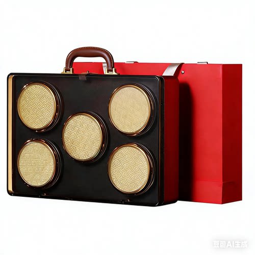 马上有福四宝礼品盒空盒