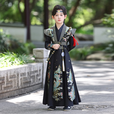 儿童古装帅气侠客男童国学服