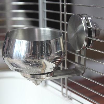 鹦鹉磁吸食碗不锈钢水碗食盆鸟笼配件水壶鸟食碗笼用品中小型鹦鹉