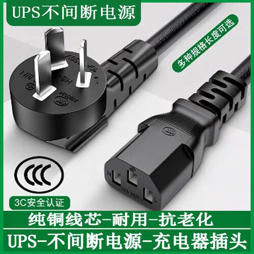 UPS不间断电源充电线220V插头