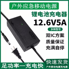 铂匠然庸户外移动电源电源充电器插头12.6V三元锂电池家用充电线