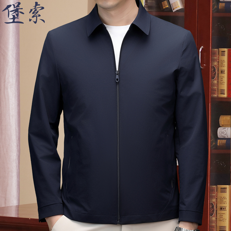 高端夹克男2025春秋季新款爸爸装