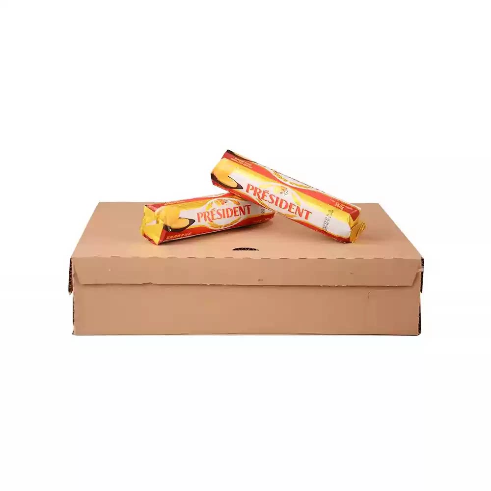 总统淡味发酵黄油卷250g*24 整箱动物性面包饼干蛋糕烘焙原料商用