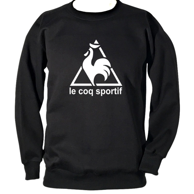 加绒圆领卫衣公鸡图案卫衣