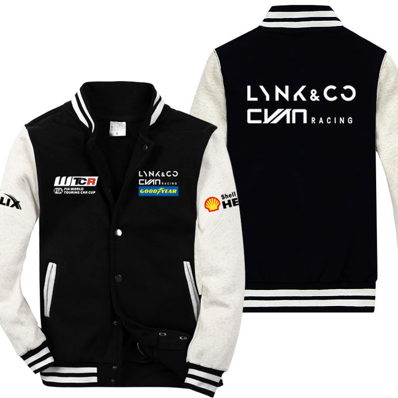 加绒棒球服男领克车队TCR赛车服埃赫拉舍乌鲁希亚赛车服休闲外套