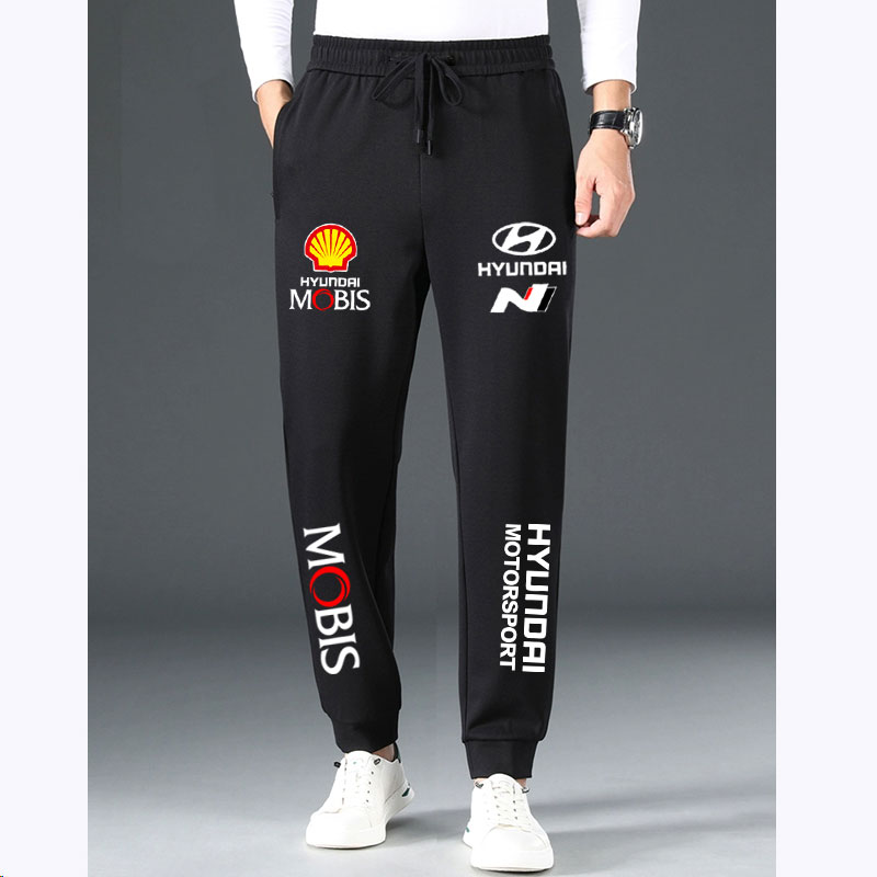男休闲裤宽松运动裤直筒长裤F1HUYNDAI现代N汽车WRC赛车运动潮流