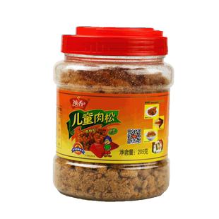 祯香工厂直发儿童海苔肉松鲜肉烹制罐装休闲零食原味包邮205克