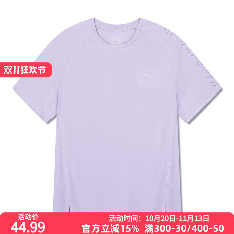 361°运动T恤2026夏季新款圆领短T恤女款常规舒适上衣