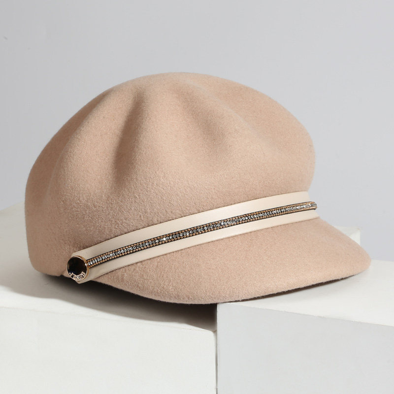 鸭舌帽女新款韩版潮黑色报童帽时尚休闲羊毛帽子女秋冬百搭八角帽,服饰配件/皮带/帽子/围巾,帽子,淘宝优惠券,粉丝福利购,淘宝优惠卷