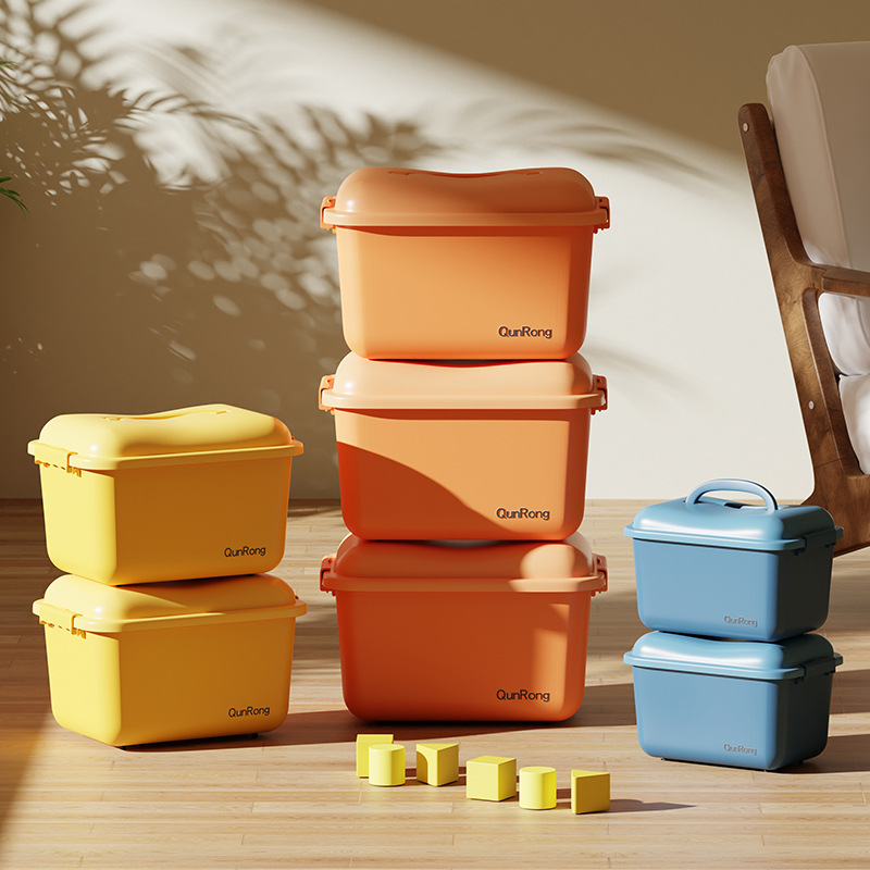 户外防水收纳盒玩具收纳箱加厚塑料防水特大号户外家用衣服整理箱