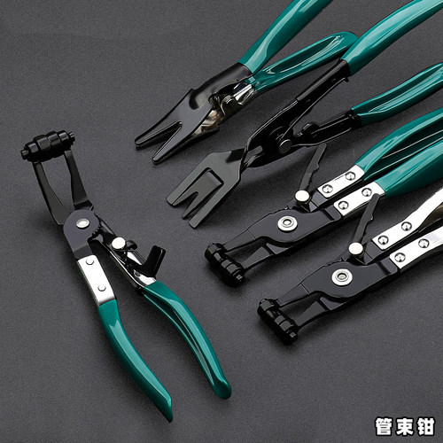直型喉式管束钳扳手汽车维修管钳子工具可弯式汽车水管卡箍钳