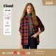 100%棉 Eland衣恋衬衫 女时尚 撞色格纹上衣2025冬季 新款