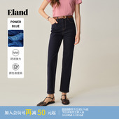 新款 Eland衣恋牛仔裤 秋季 显高显瘦直筒裤 女2025九分裤