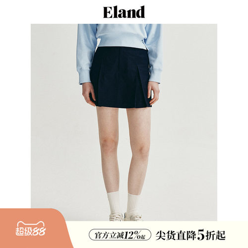 ELAND休闲小A型俏皮裙裤