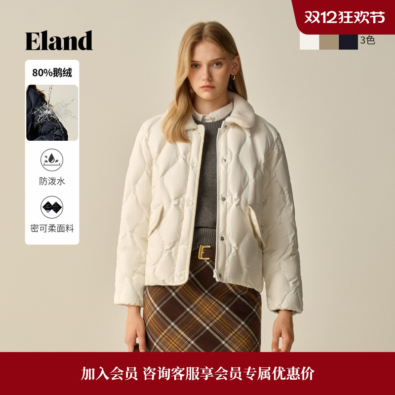 ELAND羽绒服长袖翻领外套