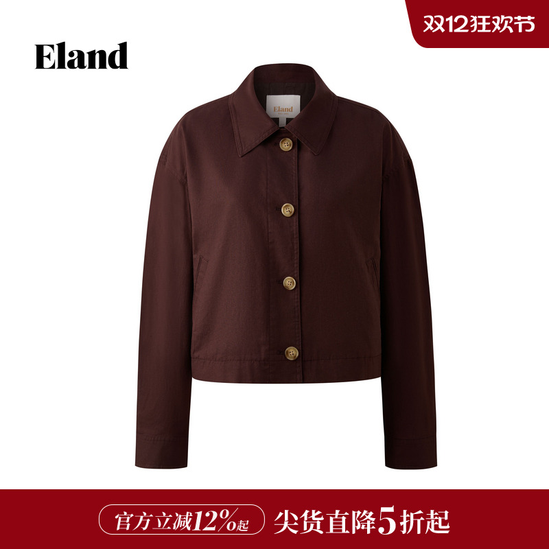 ELAND短外套长袖单排扣