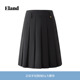Eland衣恋半身裙女学院风纯色显瘦百褶裙A字裙2026春夏新款