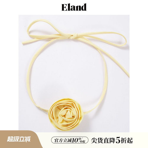 ELAND复古绑带立体大花朵
