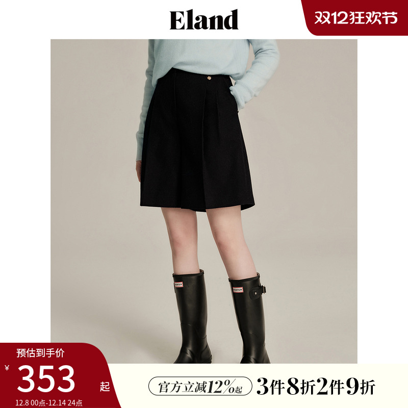 ELAND短裤休闲裤美式高腰