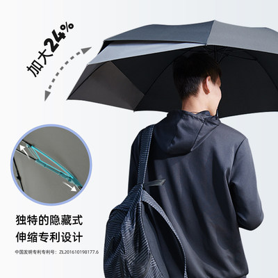 珍妮花商旅背包直骨伞男女加大加固伸缩伞面抗风防雨双人长柄雨伞