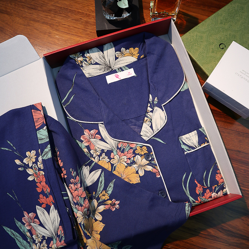 母亲节礼物礼盒装睡衣女夏季纯棉