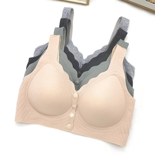 戴美康背心式果冻胶前扣内衣女