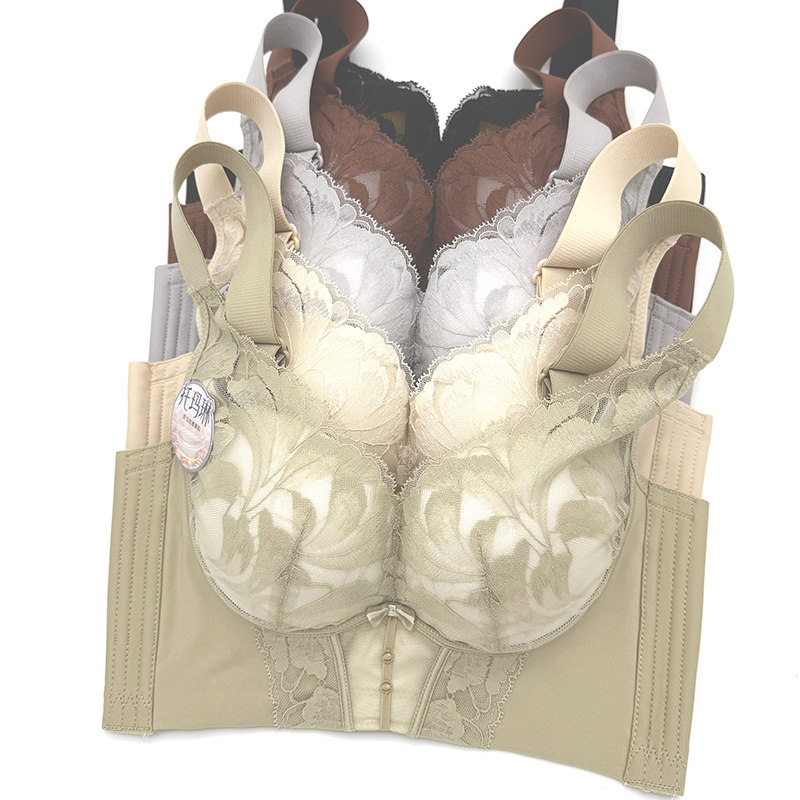 曼姿美蝶2551中厚B杯调整型院线级内衣无钢圈聚拢收副乳按摩文胸