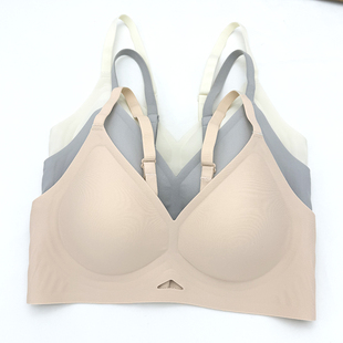 戴美康5501小胸薄款 果冻胶内衣女舒适聚拢提拉防下垂无痕光面文胸