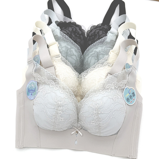 曼姿美蝶2531中厚B杯性感聚拢上托内衣女无侧骨无钢圈舒适文胸罩