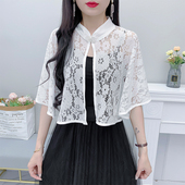 复古蕾丝披风女韩版 披肩配裙子搭配旗袍斗篷仙气上衣外搭披肩 夏季