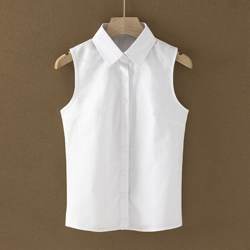 百搭打底职业衬衣背心新款假领子