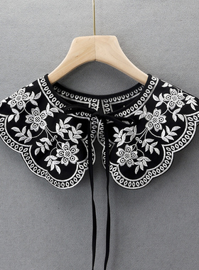 娃娃领百搭假领子女假领欧根纱假领单独衬衫领子装饰领子小披肩