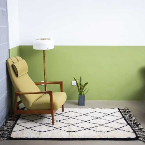 Дизайнерский импортный ковер, Индия, стиль бохо