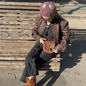 哈萨克斯坦进口骑士腰包游牧手工植鞣皮重工波西米亚穿搭蹦迪便捷