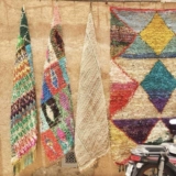 Дизайнерский импортный ковер, Индия, стиль бохо