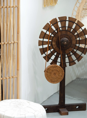 印度手工古风摆件齿轮首饰架