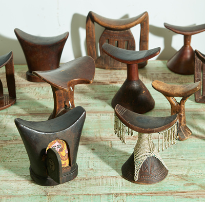 非洲headrest部落头枕埃塞俄比亚