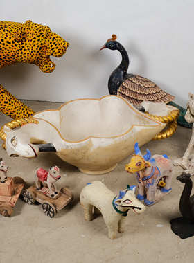 印度羊盆特色摆件家具