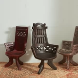 Деревянное кресло африканского племени африканского племени с подлокотниками Эфиопское импортное кресло, нектарные раскопки антиквариата