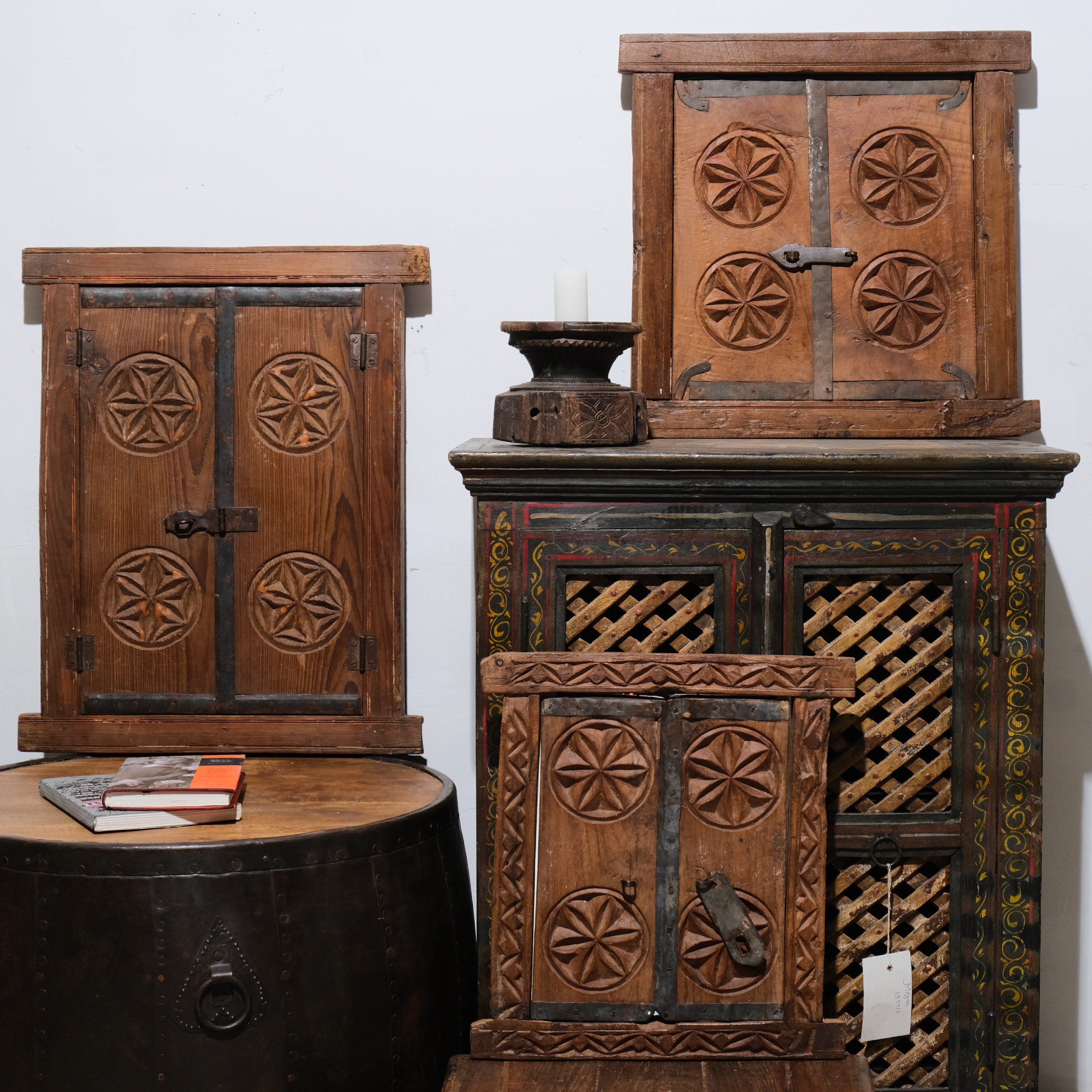 印度小门镜装饰客厅卧室铁艺木雕